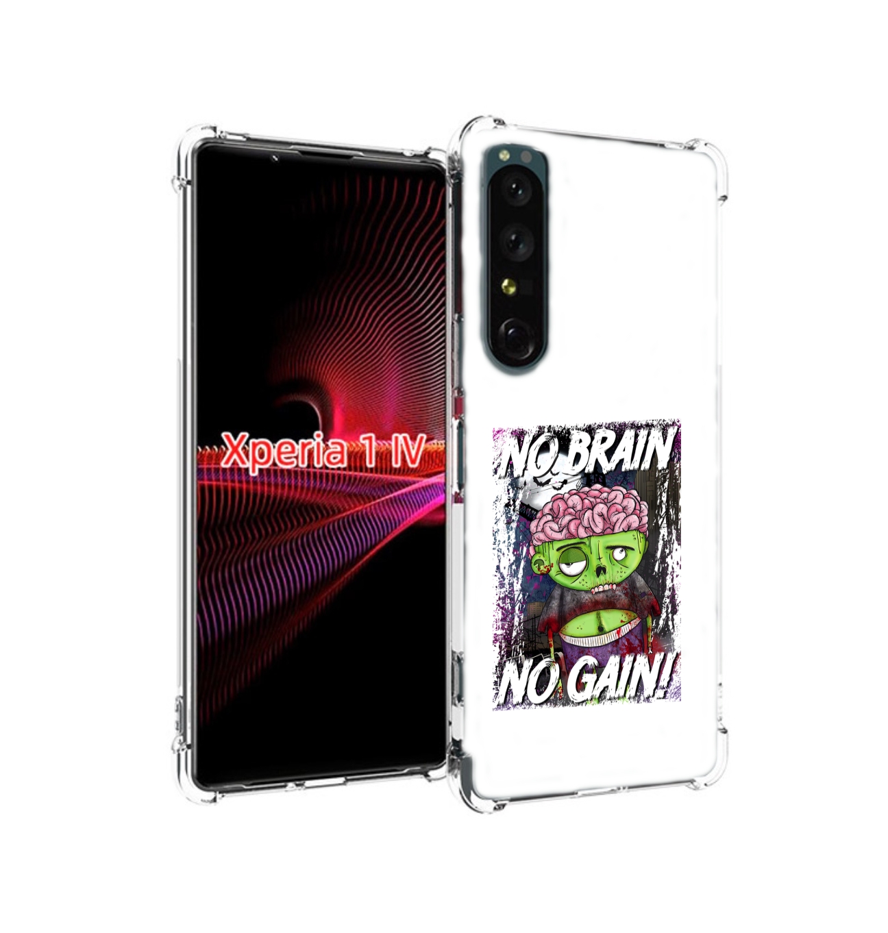 

Чехол накладка MyPads глупый зомби для Sony Xperia 1 IV, Прозрачный, Tocco