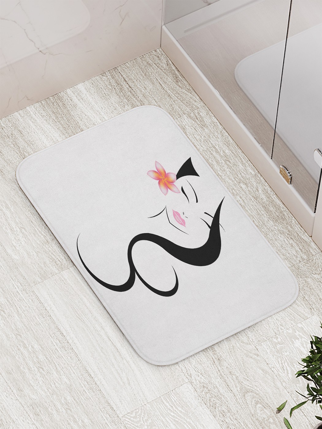

Коврик противоскользящий для ванной, сауны, бассейна, 77х52 см bath_77249 JoyArty