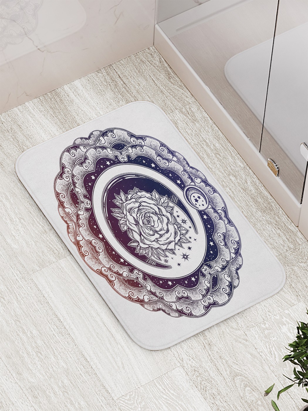 

Коврик противоскользящий для ванной, сауны, бассейна, 77х52 см bath_77218 JoyArty