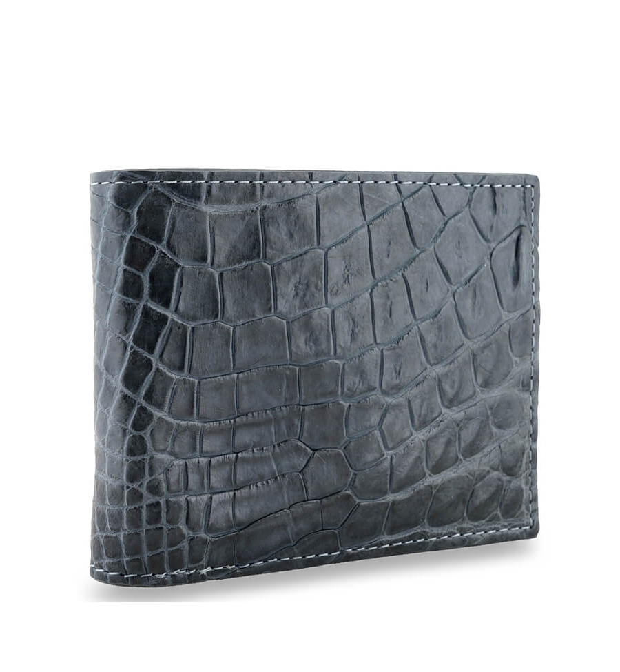 Портмоне мужское Exotic Leather kk-444 серое Таиланд серый