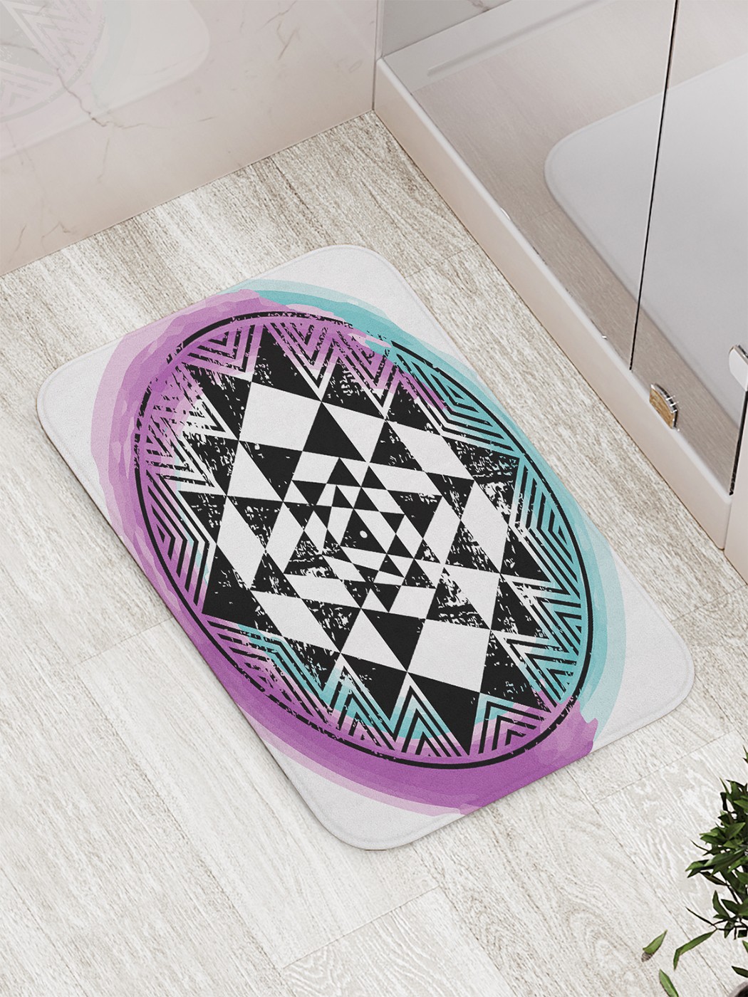 

Коврик противоскользящий для ванной, сауны, бассейна, 77х52 см bath_77213 JoyArty