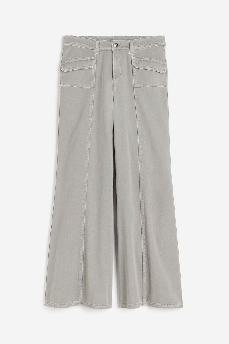 

Брюки женские H&M 1216001 серые 42 EU, Серый, 1216001