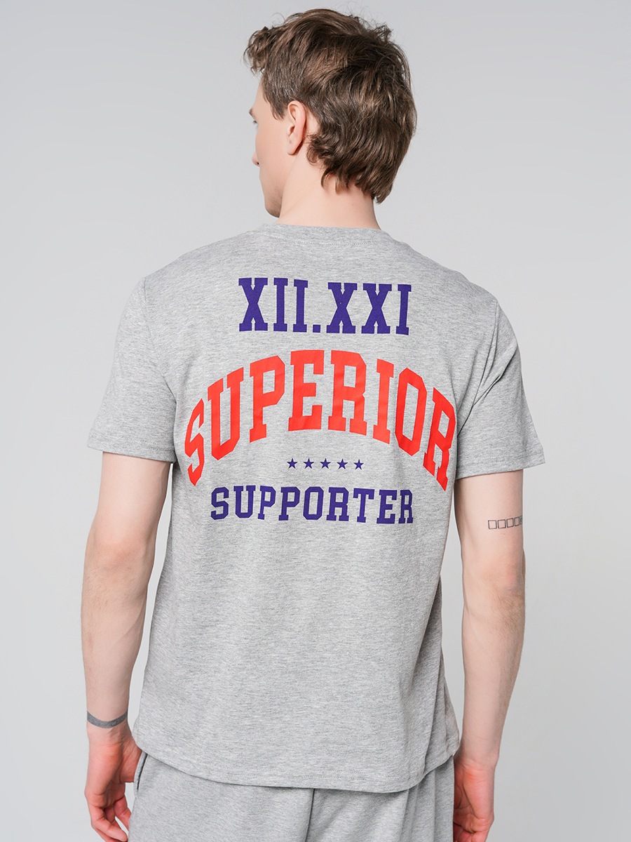 

Футболка мужская ТВОЕ 87621 серая XL, 87621