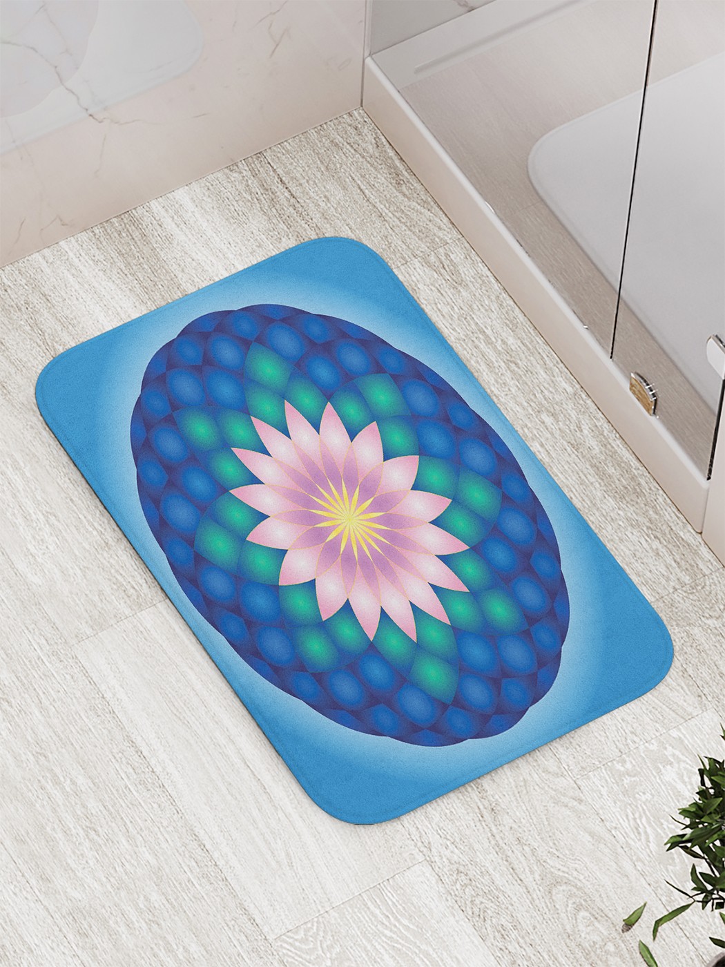 

Коврик противоскользящий для ванной, сауны, бассейна, 77х52 см bath_77200 JoyArty