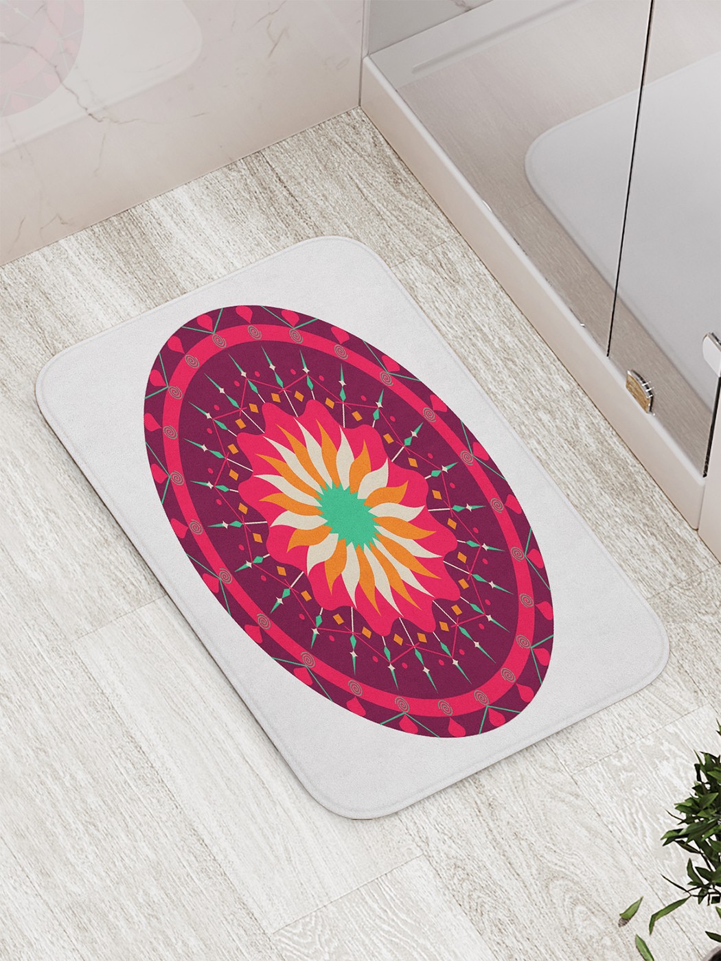 

Коврик противоскользящий для ванной, сауны, бассейна, 77х52 см bath_77197 JoyArty