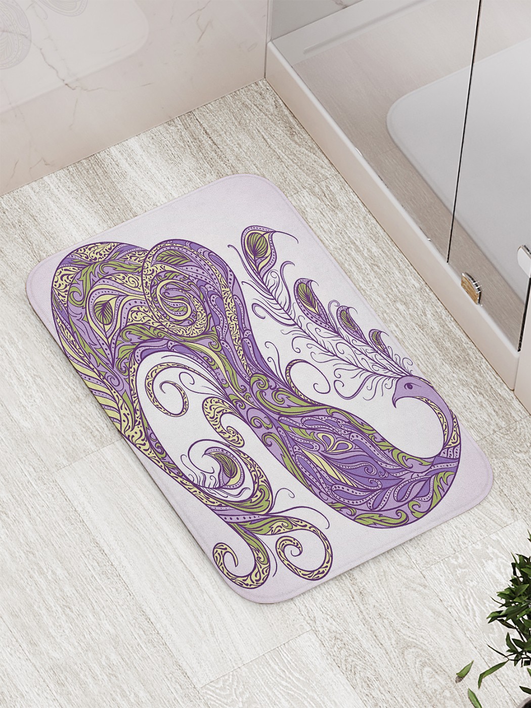 

Коврик противоскользящий для ванной, сауны, бассейна, 77х52 см bath_77184 JoyArty