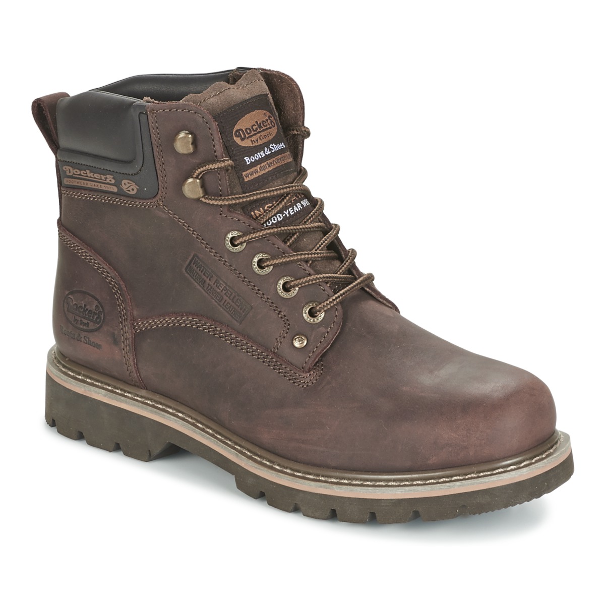 

Ботинки мужские Dockers by Gerli 3732765 коричневые 47 EU, Коричневый, 3732765