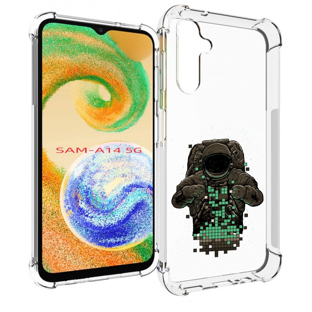 

Чехол MyPads космонавт с пикселями для Samsung Galaxy A14 5G, Прозрачный, Tocco