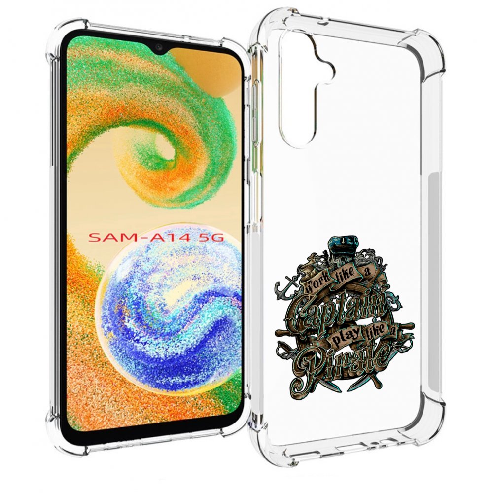 

Чехол MyPads капитан пиратов для Samsung Galaxy A14 5G, Прозрачный, Tocco