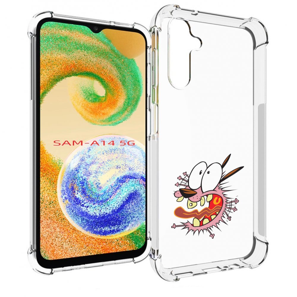 

Чехол MyPads испуганный бобик для Samsung Galaxy A14 5G, Прозрачный, Tocco
