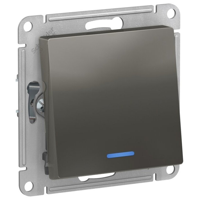 

Выключатель Schneider Electric 1-клавишный серебристый ATN000963.6 6 шт
