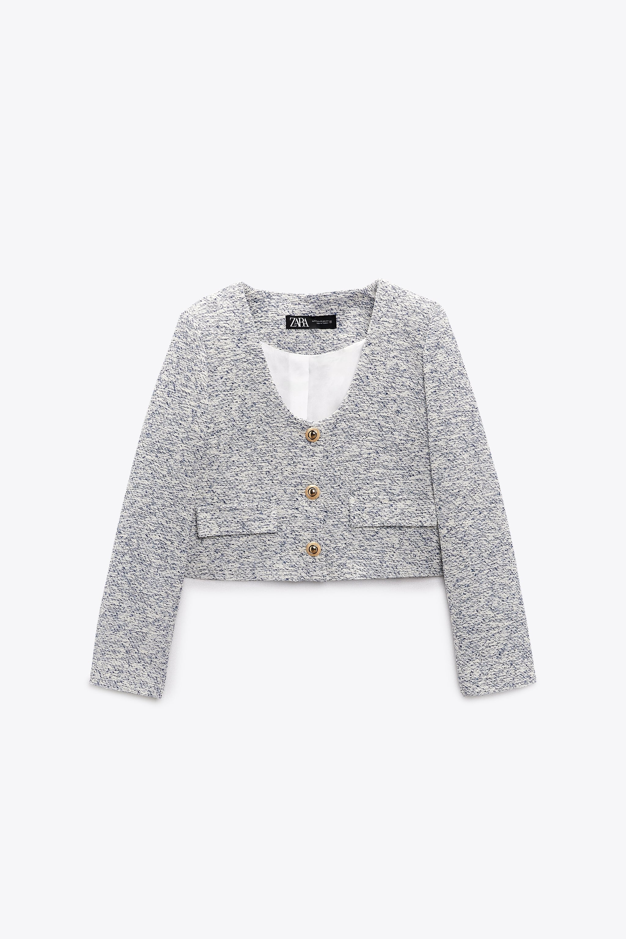 

Жакет женский ZARA 03564121 бежевый L (доставка из-за рубежа), 03564121