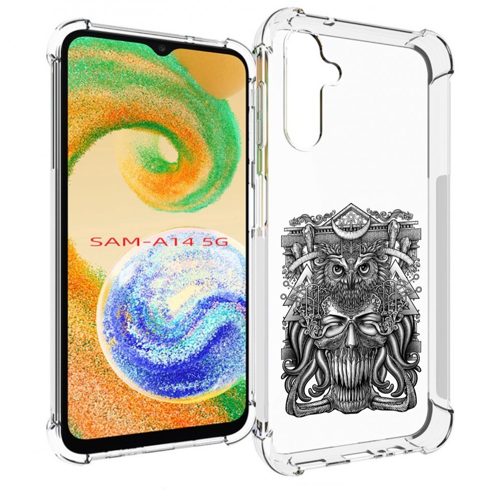 

Чехол MyPads зубастая сова для Samsung Galaxy A14 5G, Прозрачный, Tocco