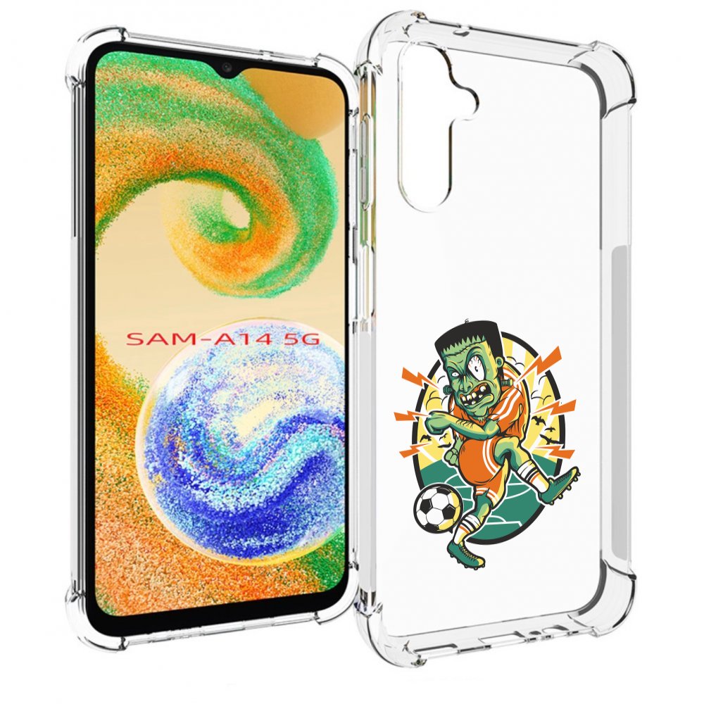 

Чехол MyPads зомби футболист для Samsung Galaxy A14 5G, Прозрачный, Tocco