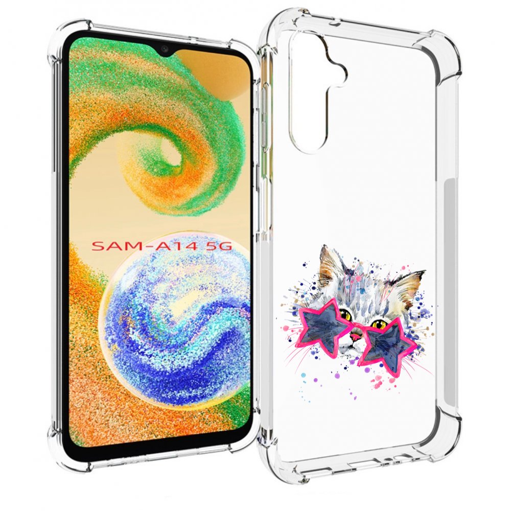 

Чехол MyPads звездные очки для Samsung Galaxy A14 5G, Прозрачный, Tocco