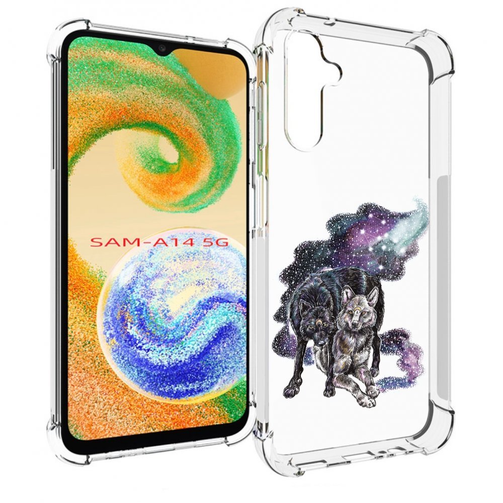 

Чехол MyPads звездные волки для Samsung Galaxy A14 5G, Прозрачный, Tocco