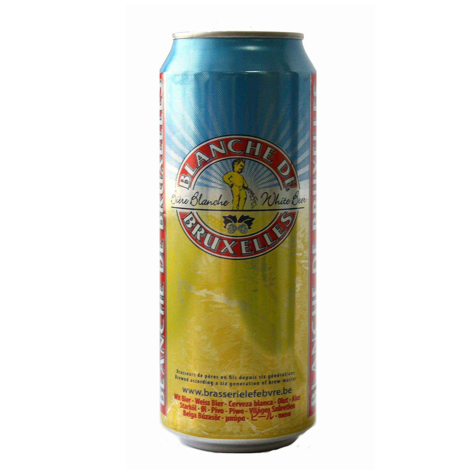 

Пиво Blanche De Bruxelles пшеничное 4,5% 0,5 л, Светлое