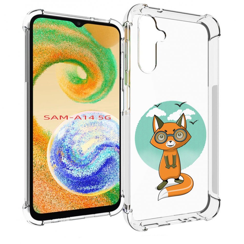 

Чехол MyPads задумчивая лиса для Samsung Galaxy A14 5G, Прозрачный, Tocco