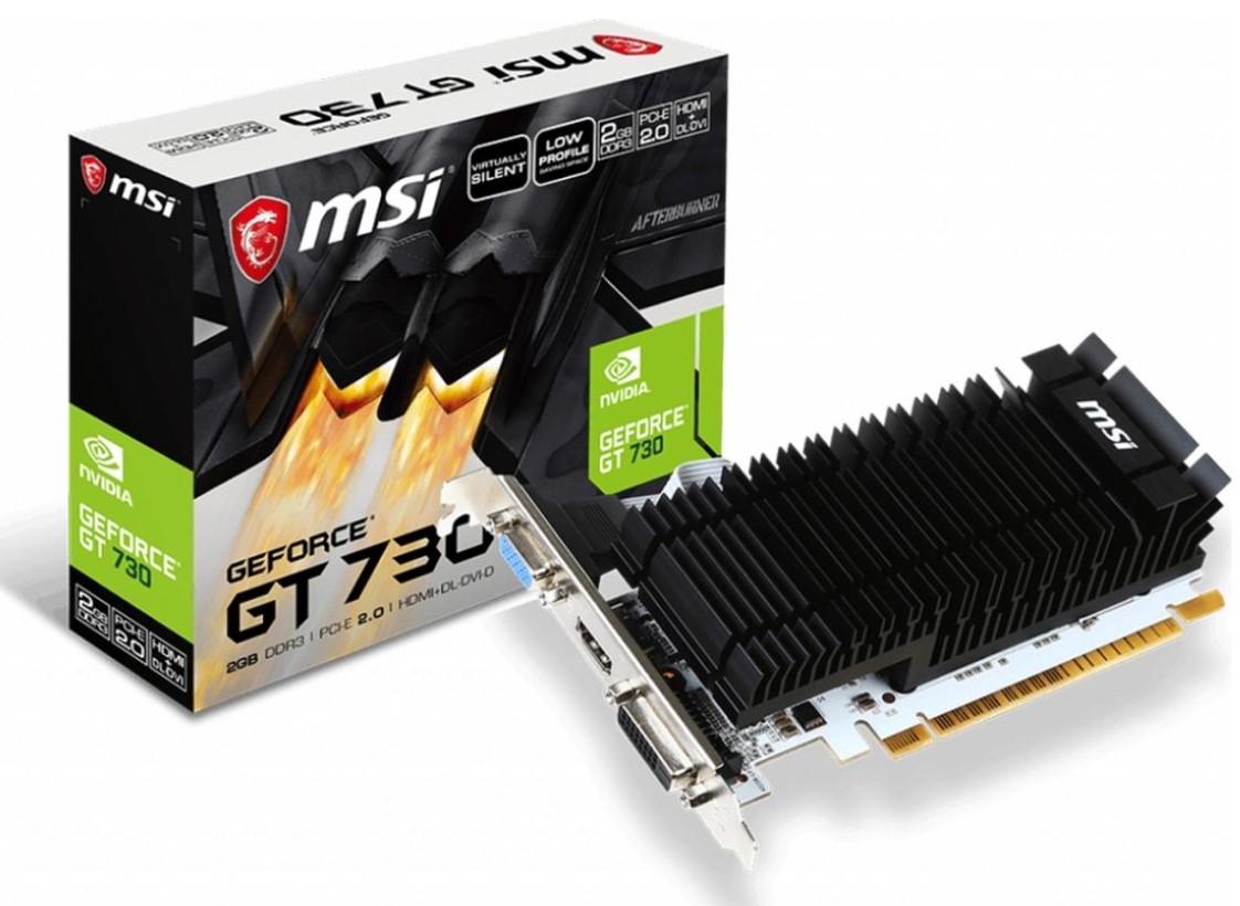

Видеокарта MSI nVidia GeForce GT 730 (), N730K-2GD3H/LP