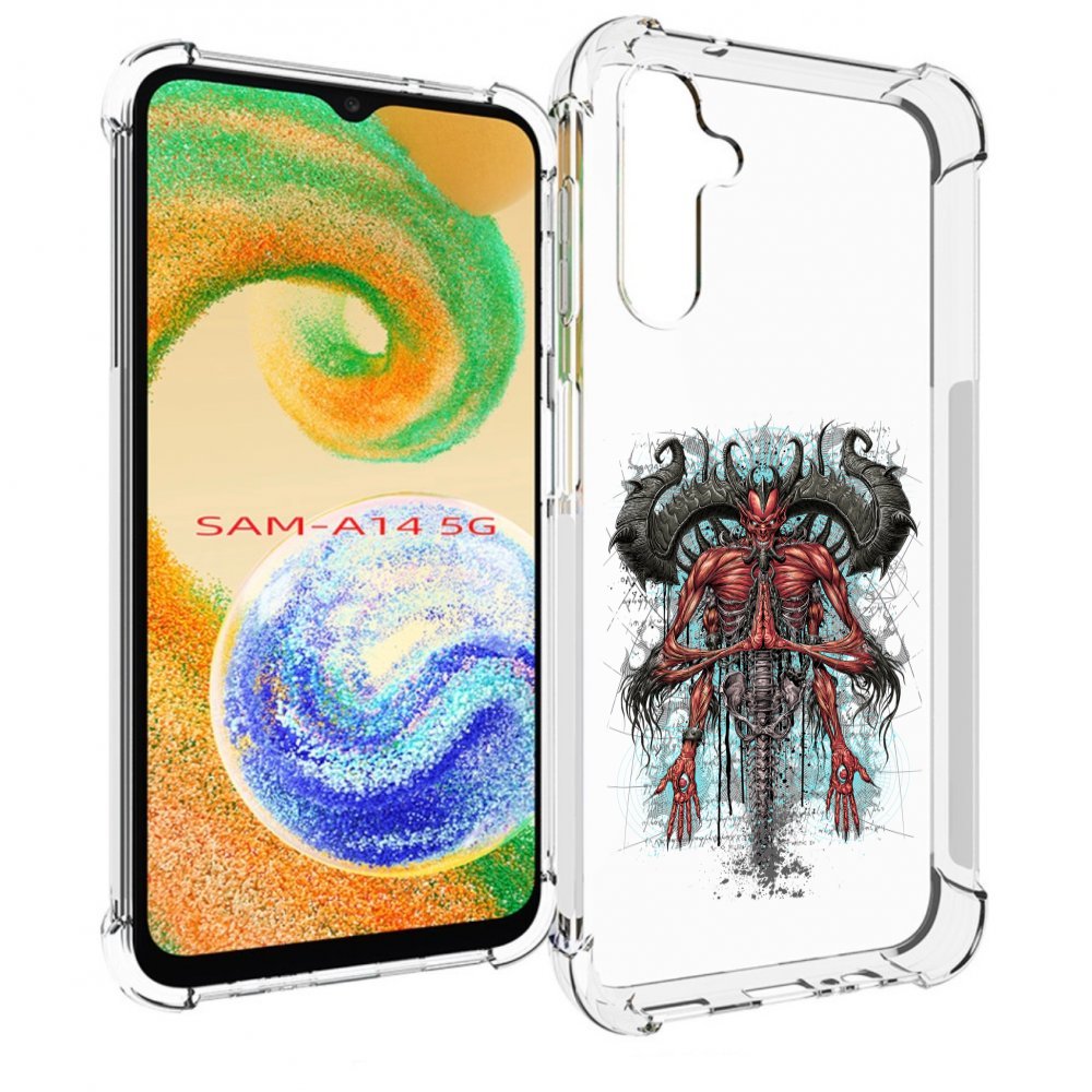 

Чехол MyPads дьявол для Samsung Galaxy A14 5G, Прозрачный, Tocco