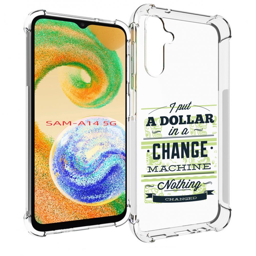 Чехол MyPads доллар надпись для Samsung Galaxy A14 5G