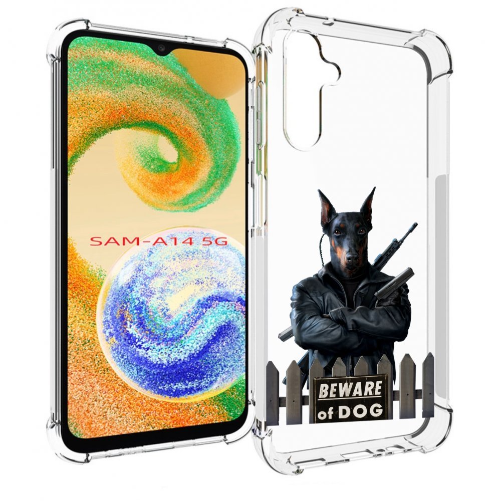

Чехол MyPads доберман для Samsung Galaxy A14 5G, Прозрачный, Tocco