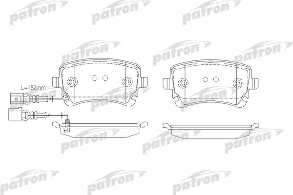 

Тормозные колодки PATRON дисковые PBP1644