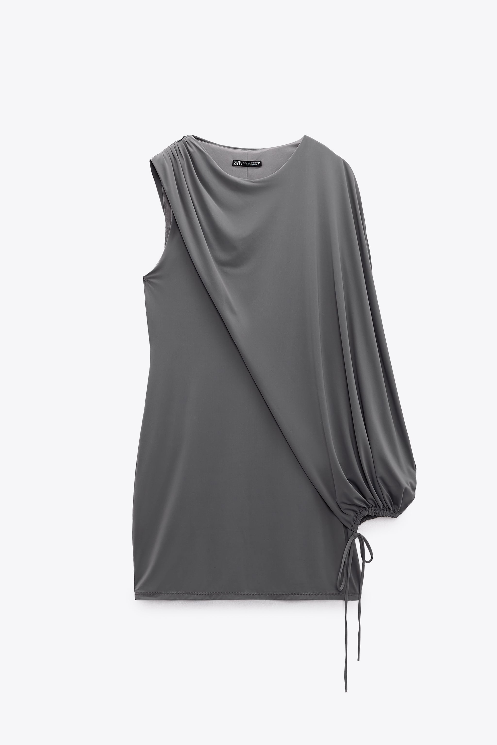 фото Платье женское zara 02933721 серое 2xl (доставка из-за рубежа)