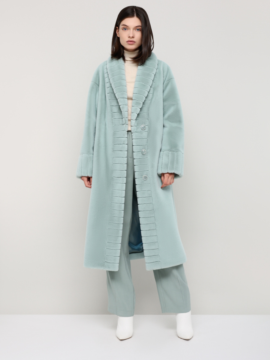 

Шуба женская ALEF 7138 бирюзовая 42 RU, Бирюзовый, 7138