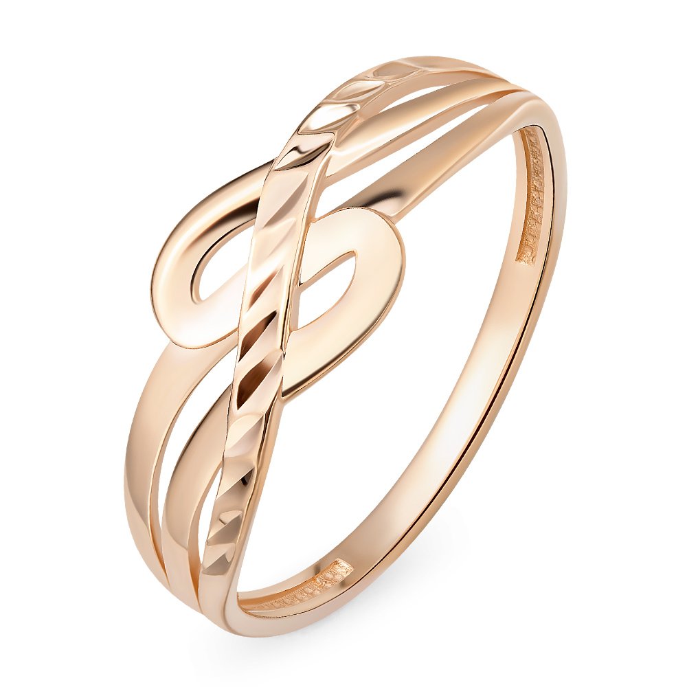

Кольцо женское из красного золота без вставки 585Gold 401004868, р, 401004868