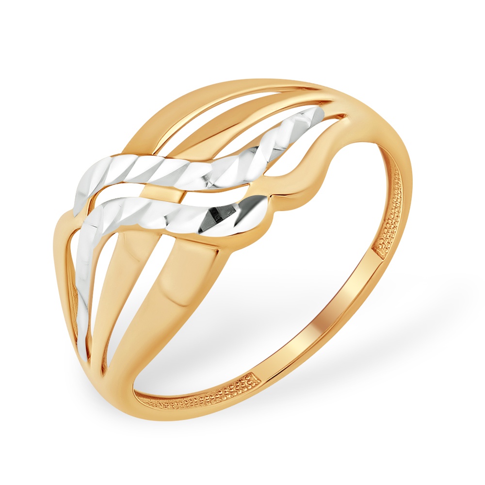 

Кольцо женское из красного золота 585Gold 401005198, р, 401005198