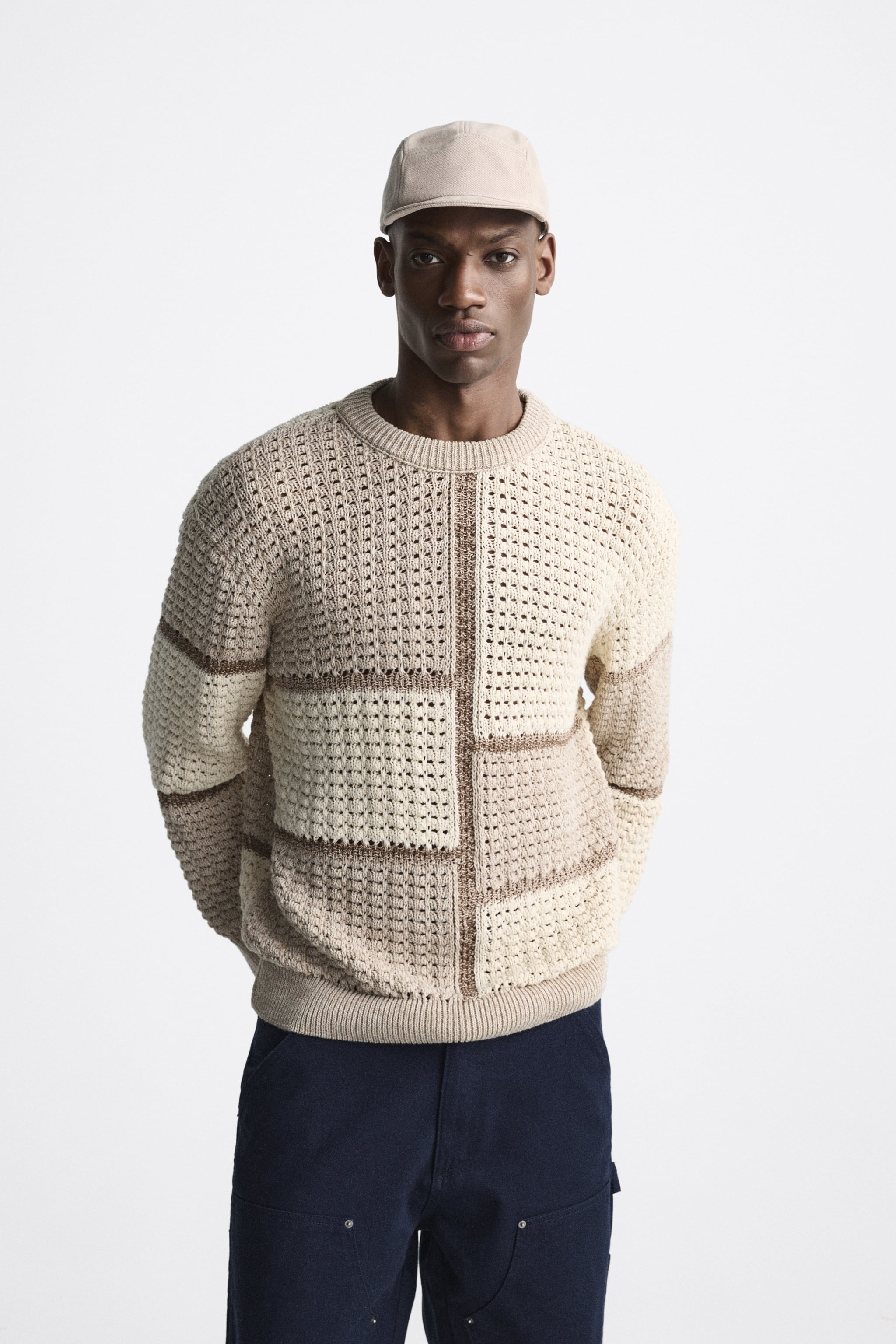 

Джемпер мужской ZARA 03991415 бежевый L (доставка из-за рубежа), 03991415