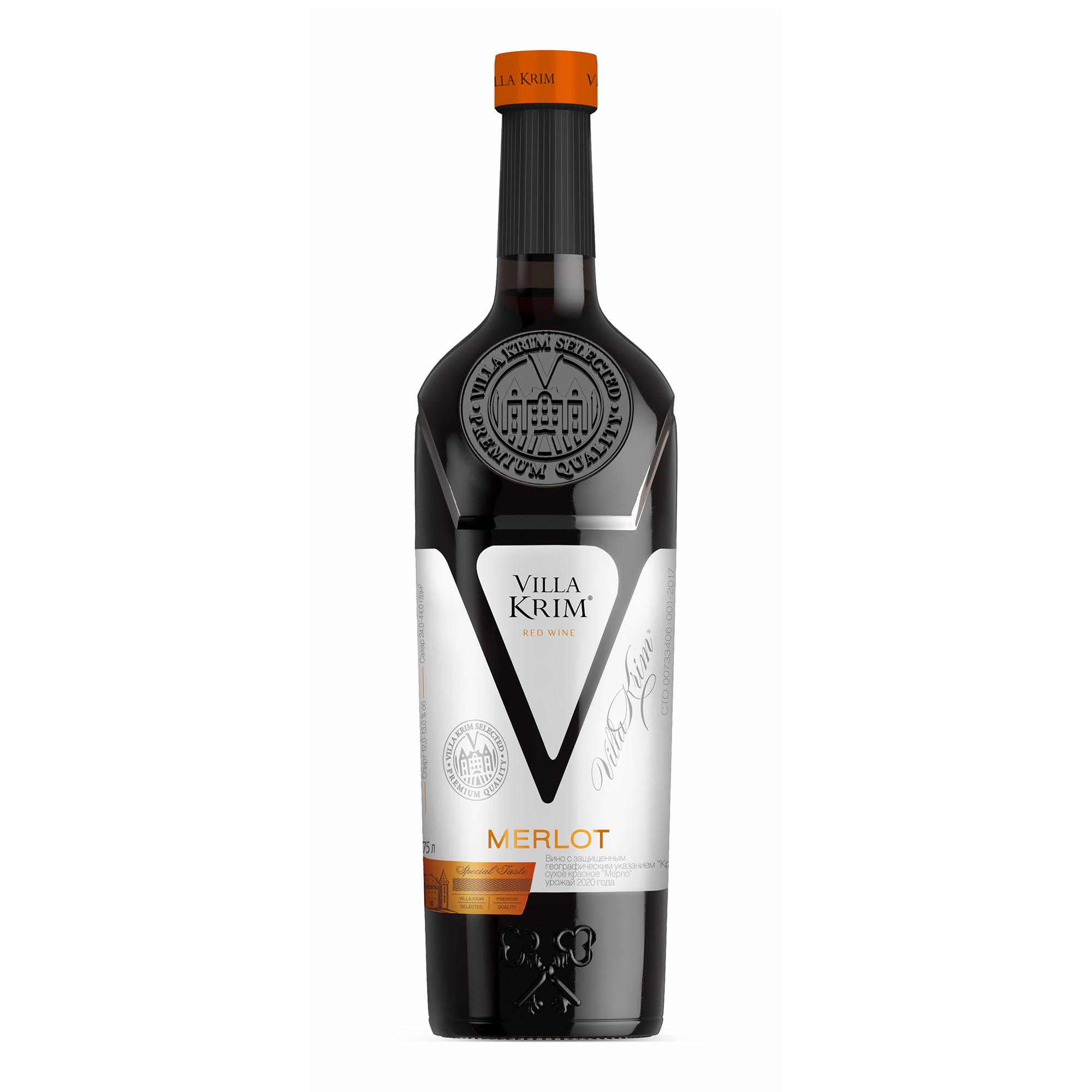 

Вино Villa Krim Merlot красное сухое 12% 0,75 л Россия