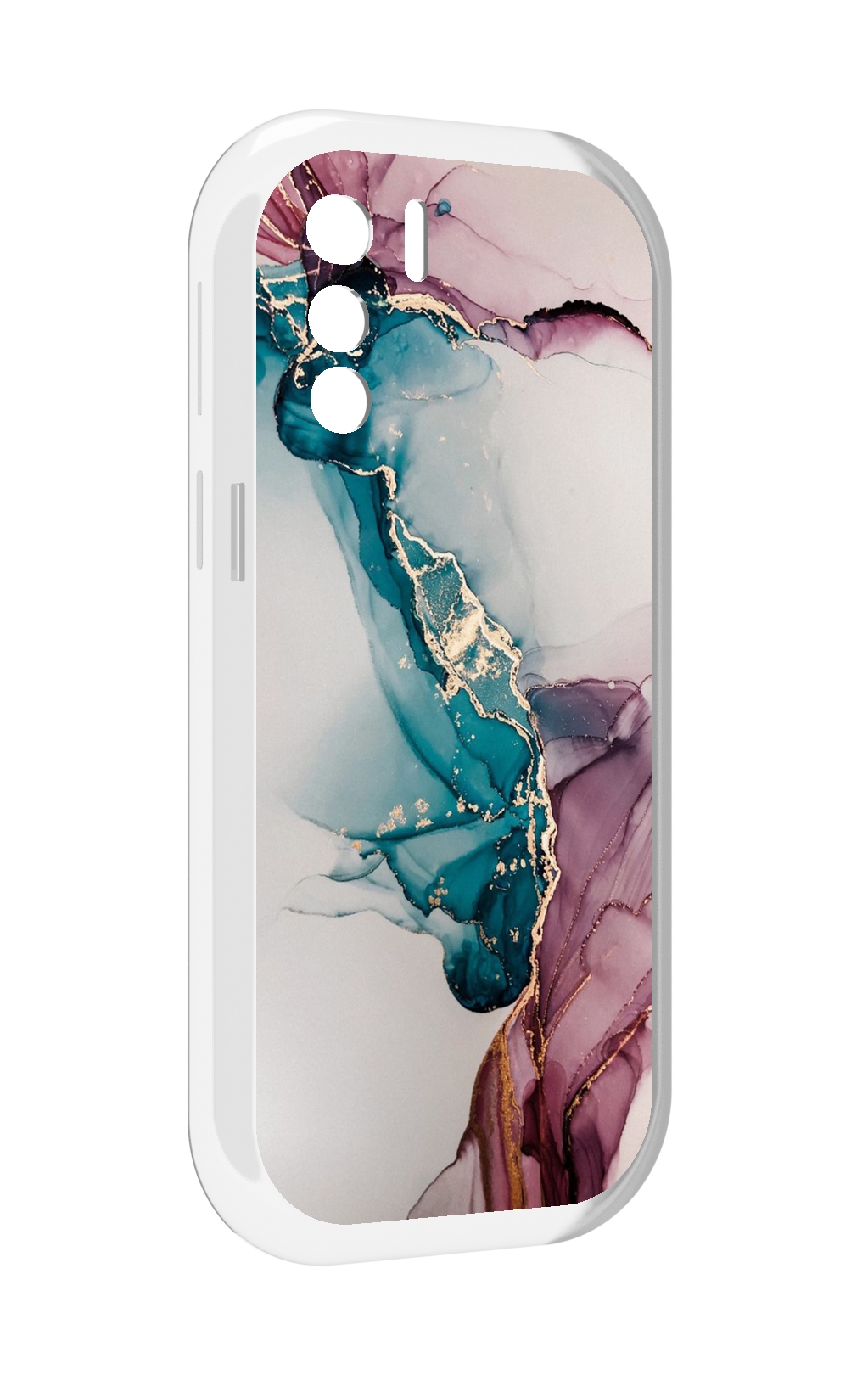 

Чехол MyPads фиолетовый синий краски для UleFone Note 13P, Прозрачный, Tocco