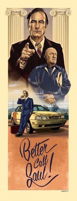 

Постер к сериалу "Лучше звоните Солу" (Better Call Saul) Оригинальный 35,6x91,4 см