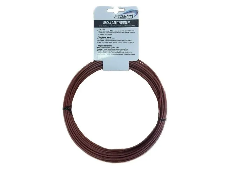 

Леска для триммера Plastiq Квадрат 3.0mm x 30m, Серый