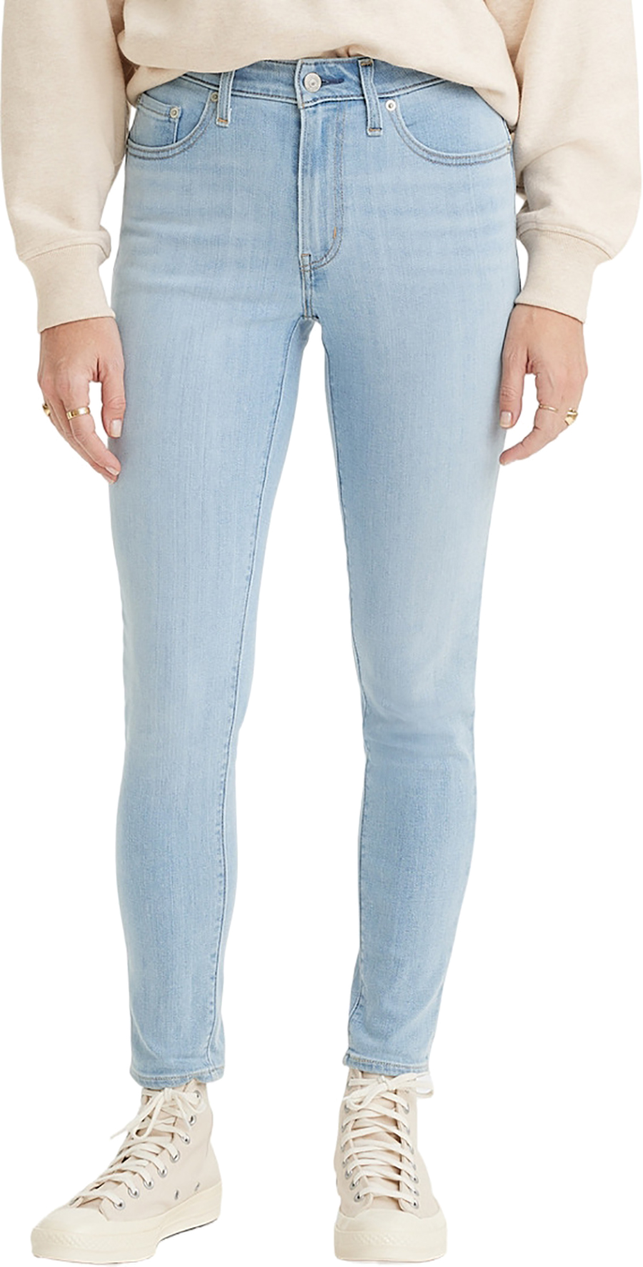 

Джинсы женские Levi's 721 High Rise Skinny голубые 27/30, Голубой, 721 High Rise Skinny