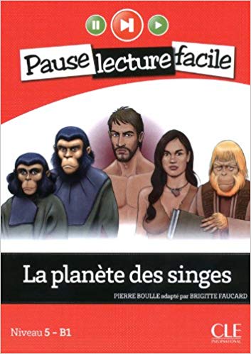 фото Книга pause lecture facile niveau 5/b1: la planete des singes - livre + cd cle international