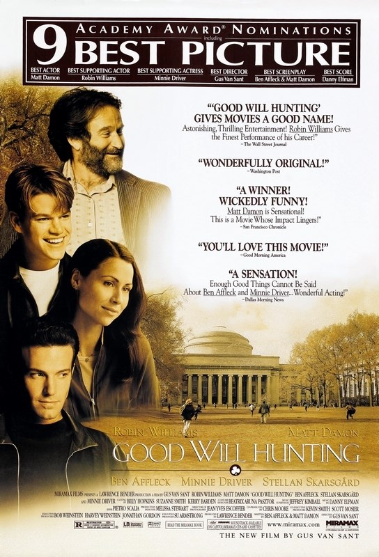 

Постер к фильму "Умница Уилл Хантинг" (Good Will Hunting) Оригинальный 68,6x101,6 см