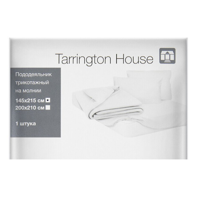 Пододеяльник Tarrington House полутораспальный 148 х 215 см перкаль светло-коричневый