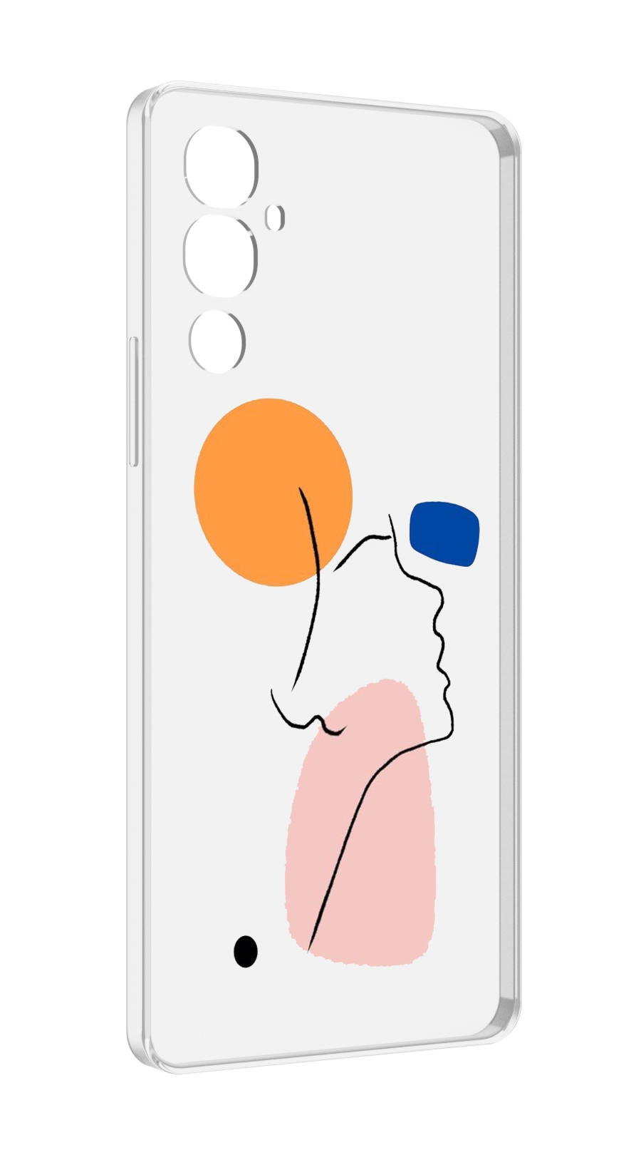 

Чехол MyPads абстракция девушки женский для Tecno Pova 4, Прозрачный, Tocco