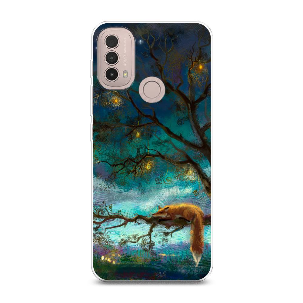 

Силиконовый чехол "Лиса устала" на Motorola Moto E40, 243650-2
