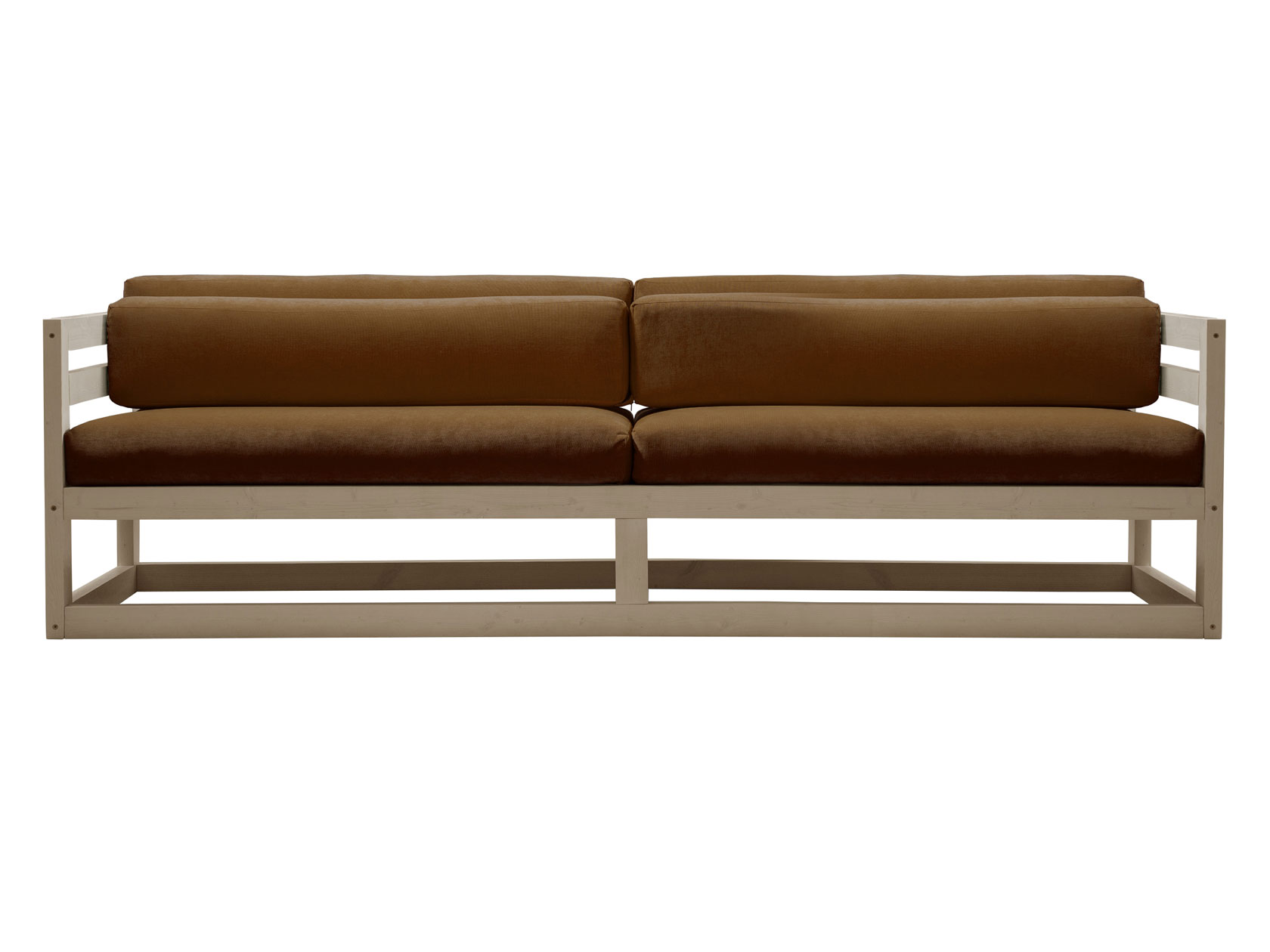 фото Прямой диван диван магнус сосна дуб беленый, коричневый, вельвет андерсон
