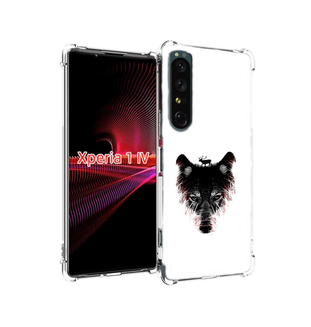 

Чехол задняя-панель-накладка-бампер MyPads волк в траве для Sony Xperia 1 IV противоуда..., Прозрачный, Tocco