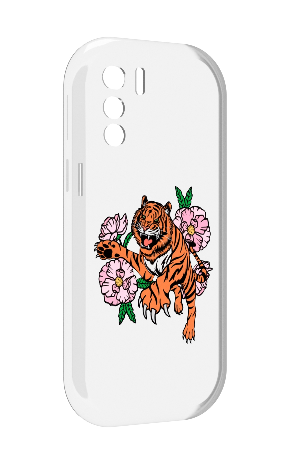 

Чехол MyPads тигры-цветочные для UleFone Note 13P, Прозрачный, Tocco