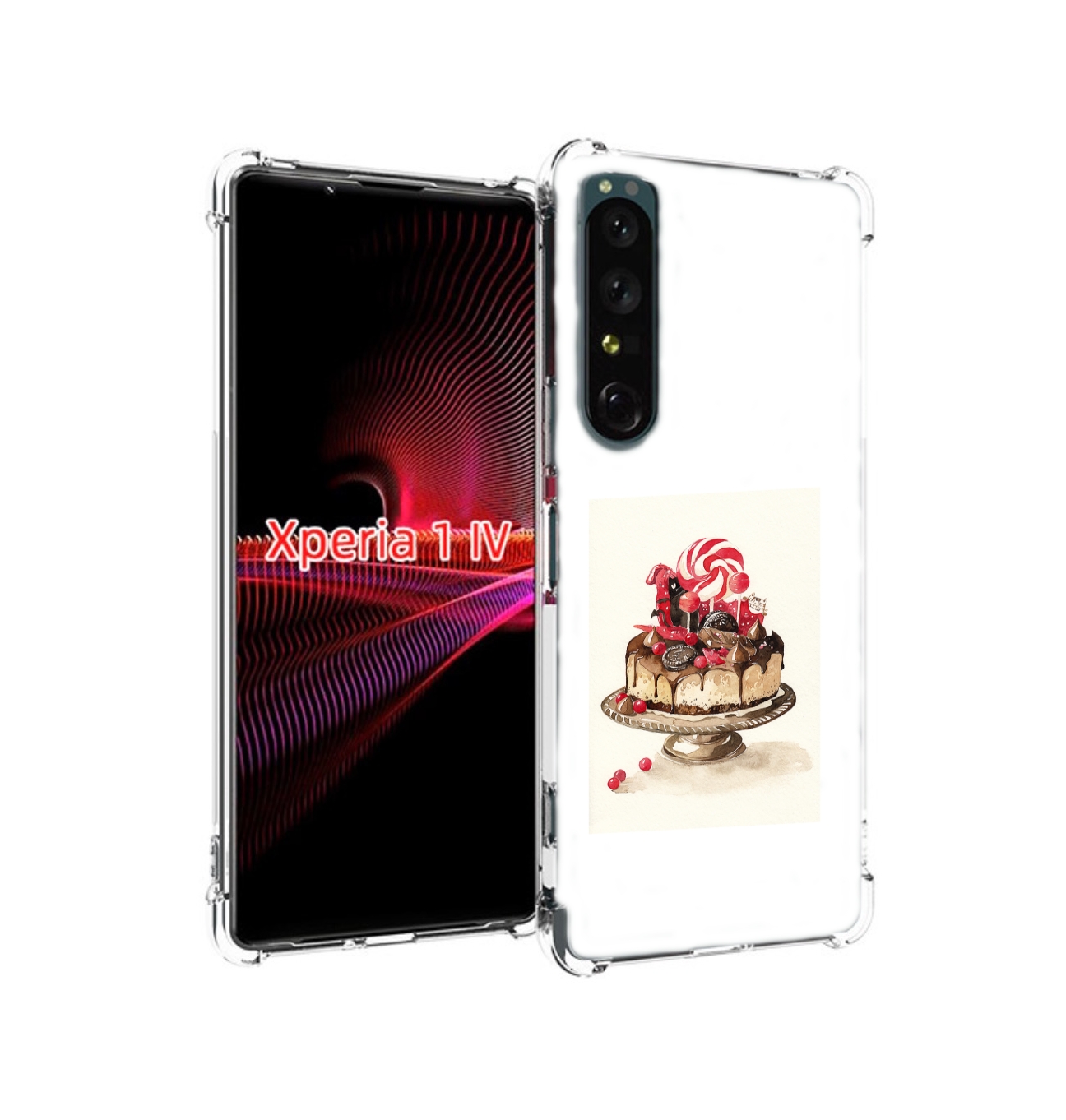 

Чехол накладка MyPads вкусный торт для Sony Xperia 1 IV, Прозрачный, Tocco