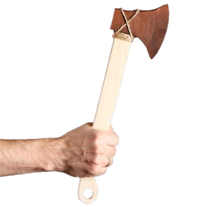 Сувенирное деревянное оружие игрушка Доброе дерево Топор Охотничий массив бука 2933319
