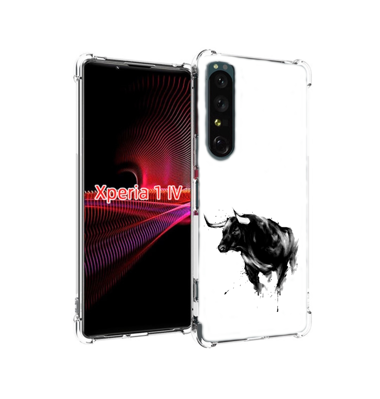 

Чехол задняя-панель-накладка-бампер MyPads бык для Sony Xperia 1 IV противоударный, Прозрачный, Tocco