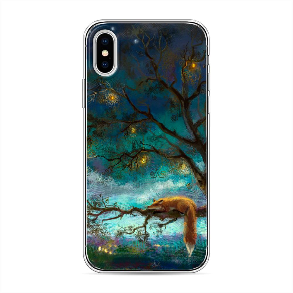 

Силиконовый чехол "Лиса устала" на Apple iPhone XS (10S), 11850-2