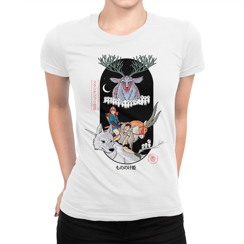 

Футболка женская Dream Shirts Принцесса Мононоке белая XL, Белый, Принцесса Мононоке